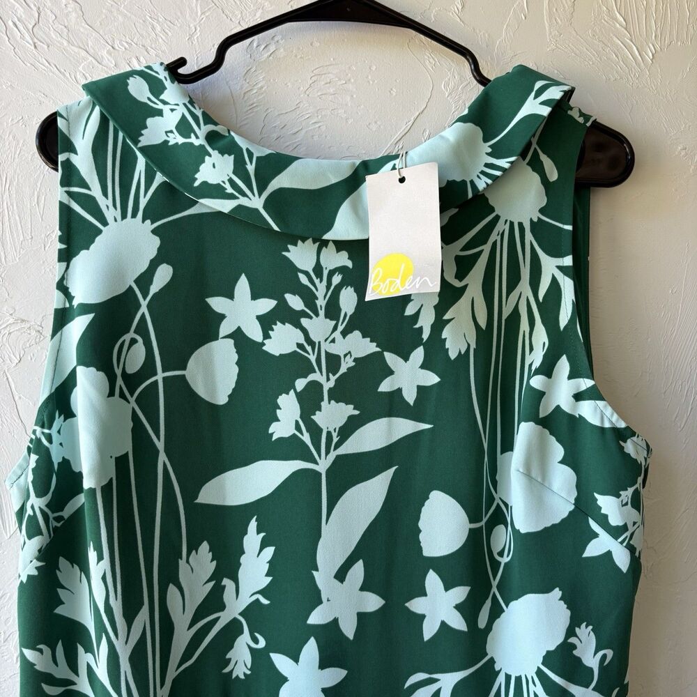 Boden Clarissa Dress NWT Floral Sleeveless A-Line Midi Dress Size 14L NWT - Picture 3 of 5